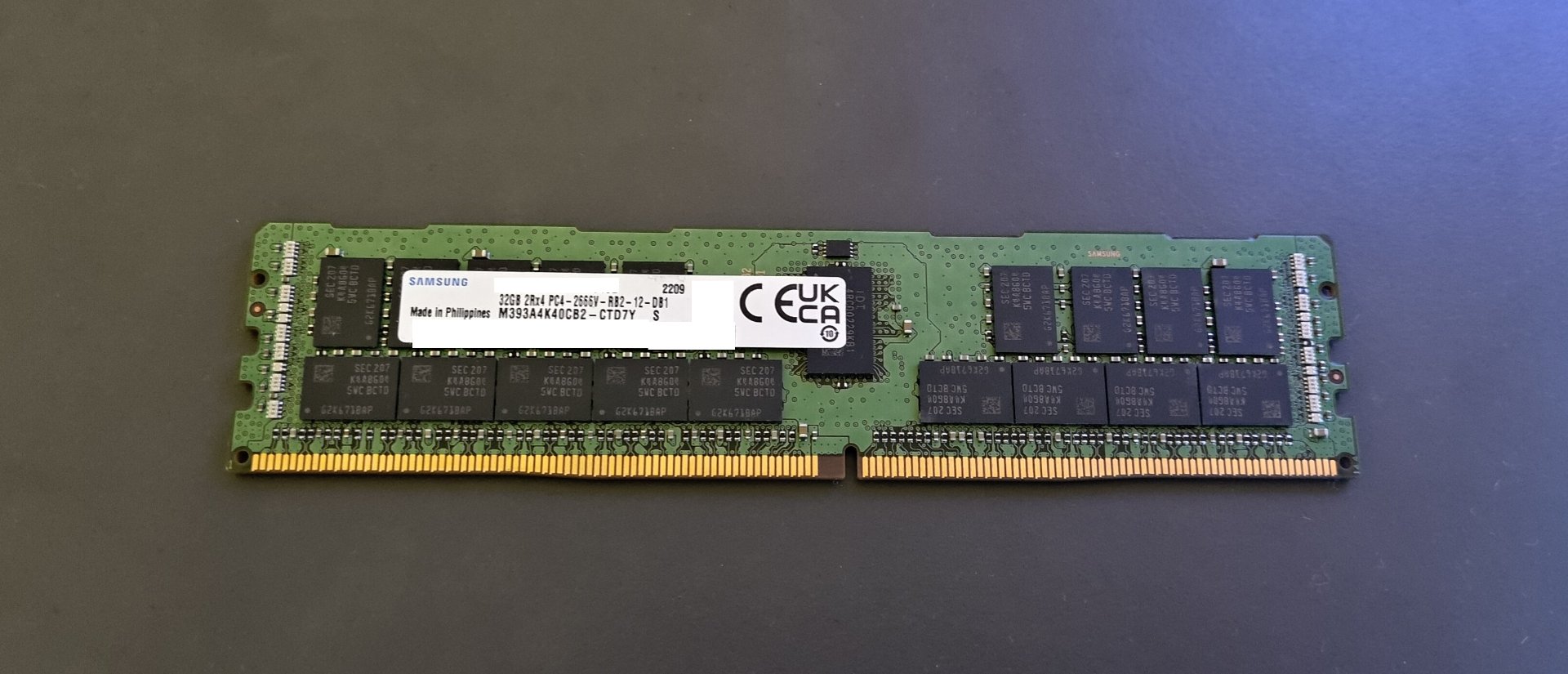 RAM 32 Go Samsung - DDR4 2666 MHz ECC REG