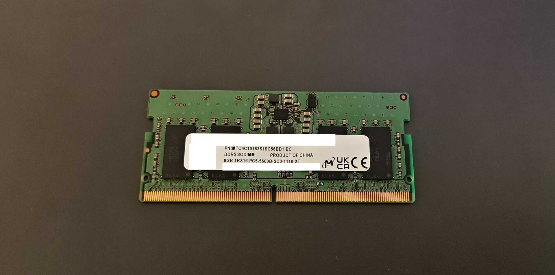 RAM 8 Go Micron - DDR5 5600 MHz
