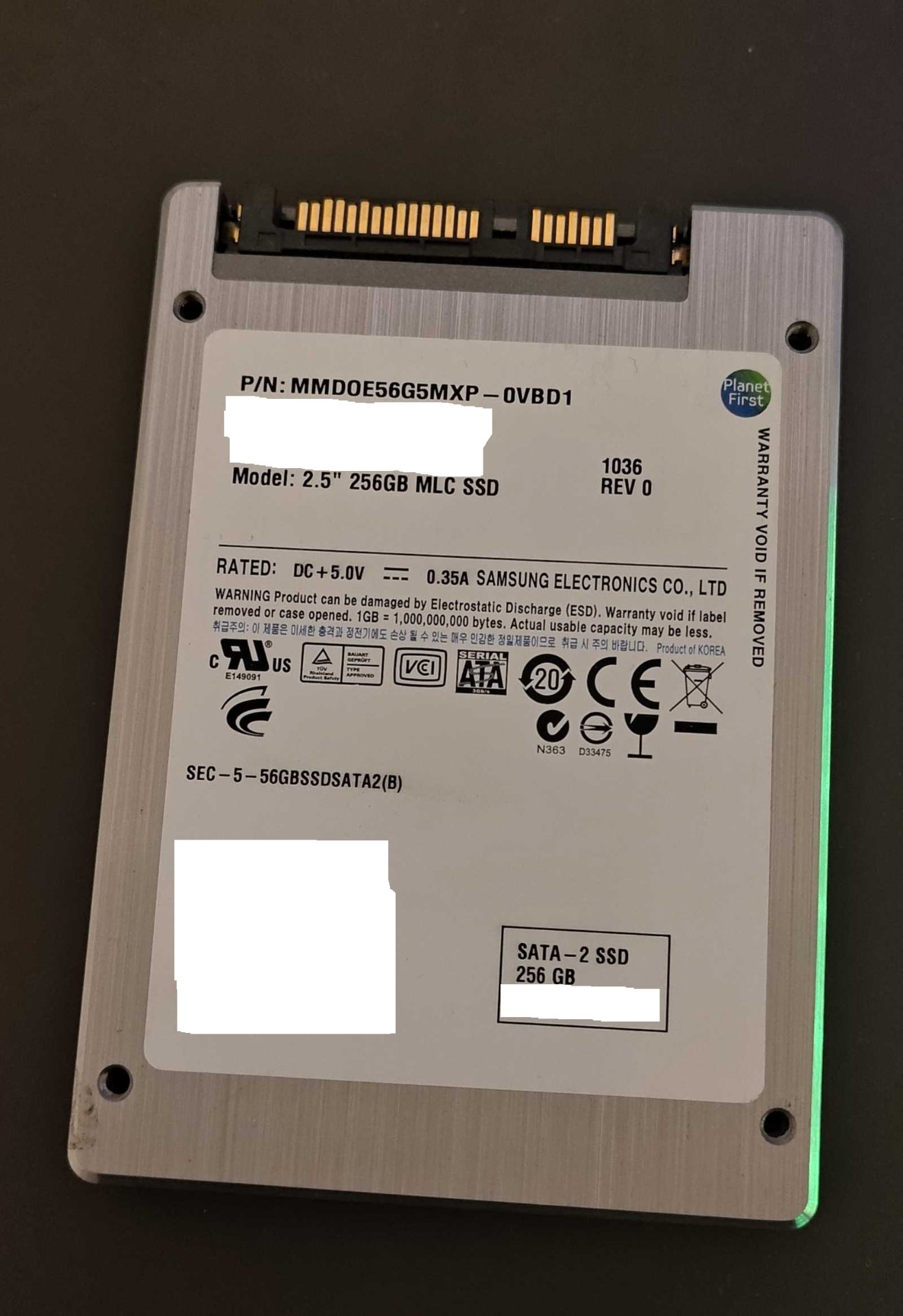 SSD 256 Go Samsung - 2.5 pouces SATA