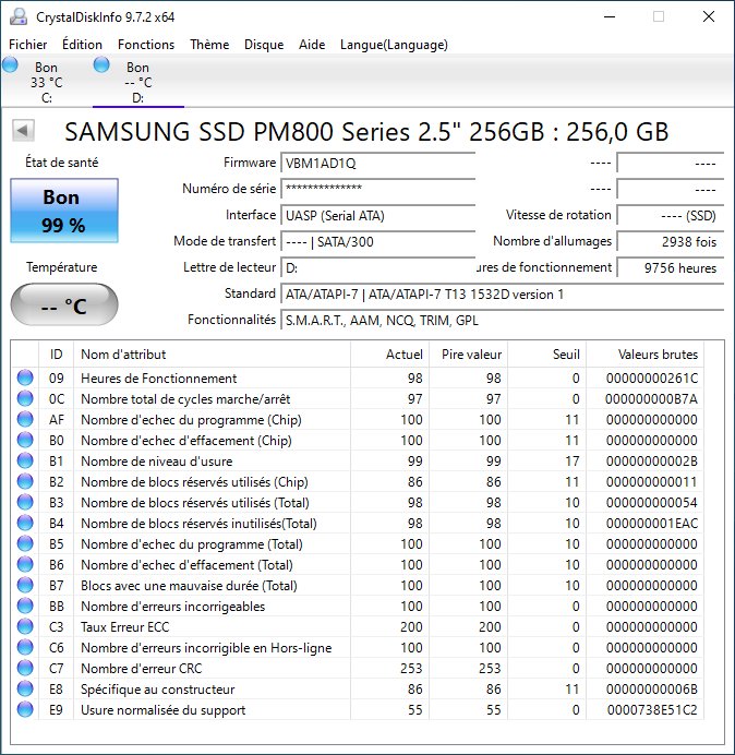 SSD 256 Go Samsung - 2.5 pouces SATA - Miniature 2